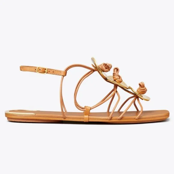 TORY BURCH Artisanal Knot Sandal Tripon Cristal Elba Sandals